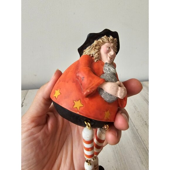 Sandi gore evans witch shelf sitter say cheese pumpkin pails Midwest Cannon fall - Picture 6 of 7